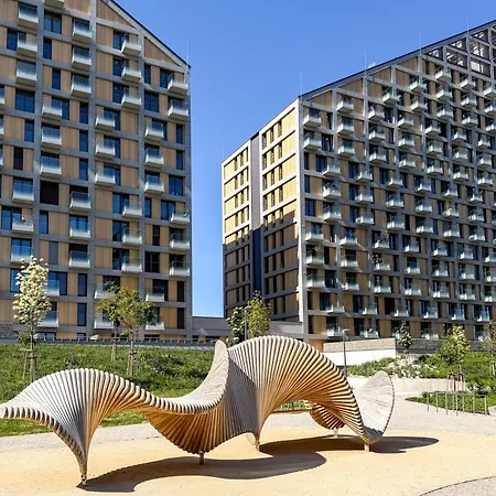 River View Design Apartment, 14th Floor, Citycenter, Ac, Parking 아파트 *